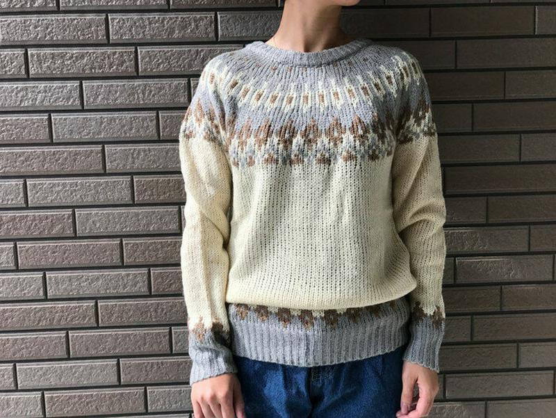 3カラーノルディックニット T238 【monicaselect】モニカセレクト　レディースファッション　韓国ファッション　トッ