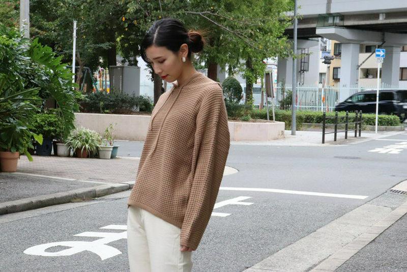 3カラーニットパーカー T68011 【monicaselect】ニット　パーカー　トップス