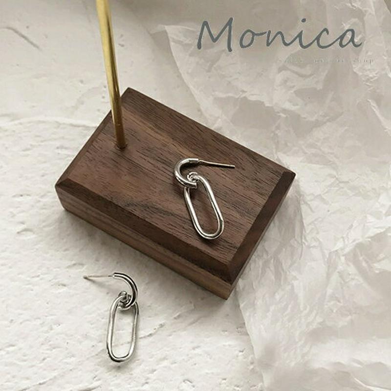 シルバーリングピアス 【monicaselect】 monicaselect　モニカセレクト　レディースファッション　韓国ファッ