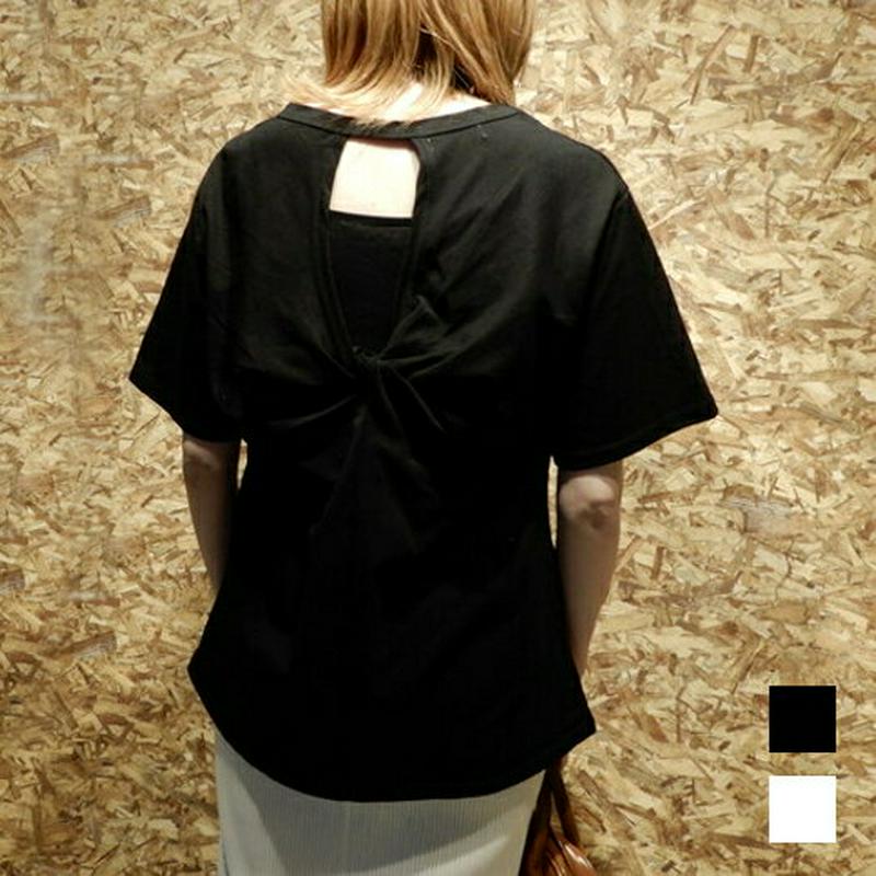2カラーバックデザインTシャツ T259 【monicaselect】トップス　Tシャツ　半袖