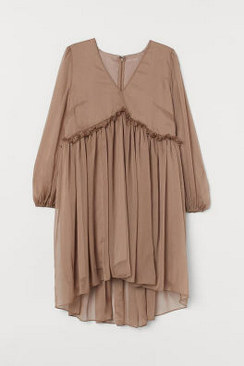 H&M+ シフォンワンピース