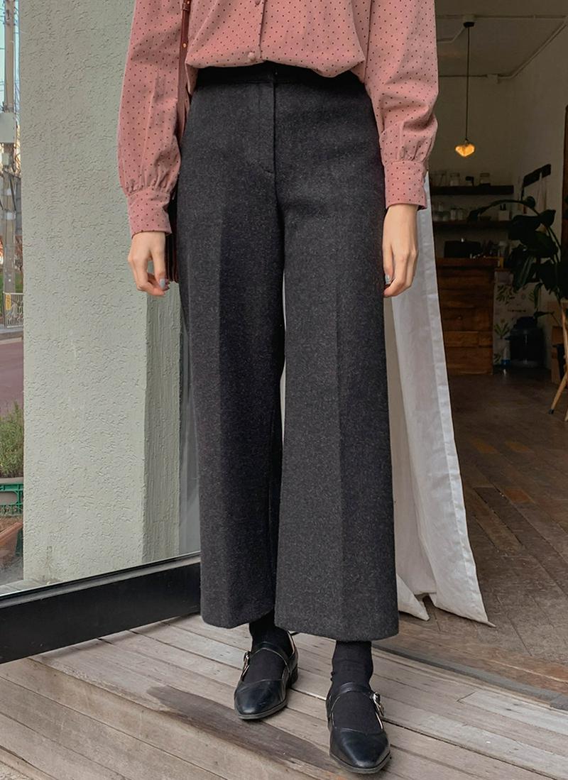 ハイウエストワイドスラックス
