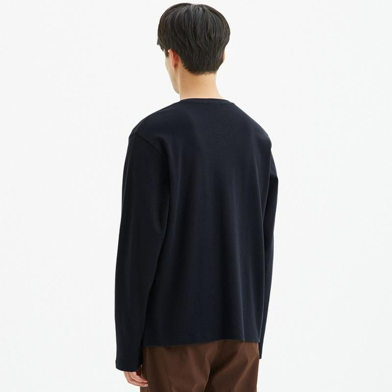 ソフトコットンVネックT(長袖)