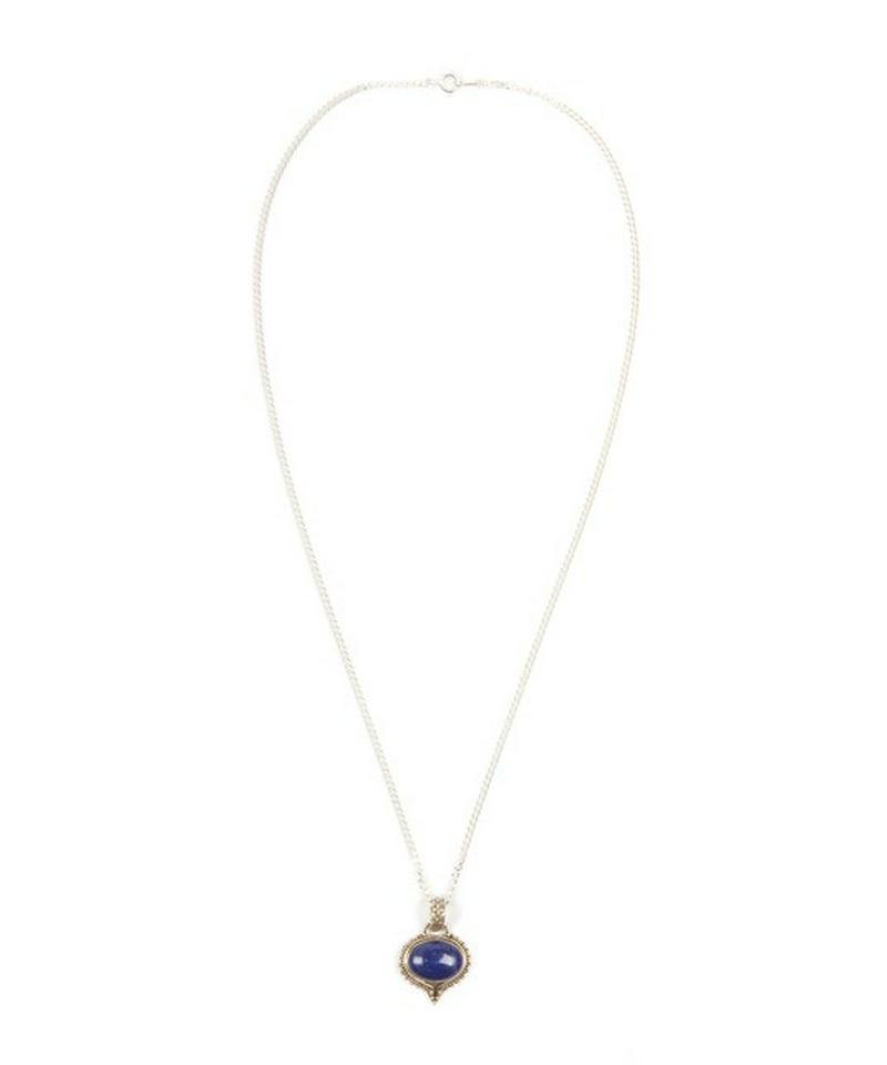 【フランス買付】ラピスラズリ横長ネックレス
