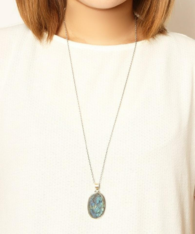 【フランス買付】ラブラドライトガネーシャネックレス