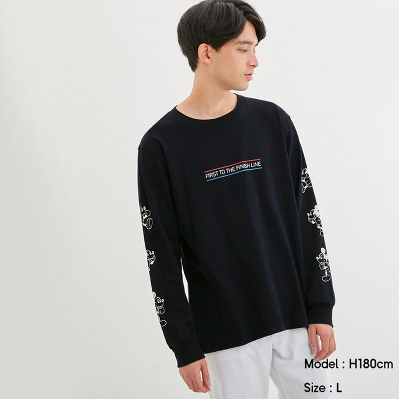 コットンクルーネックT(長袖)Disney2
