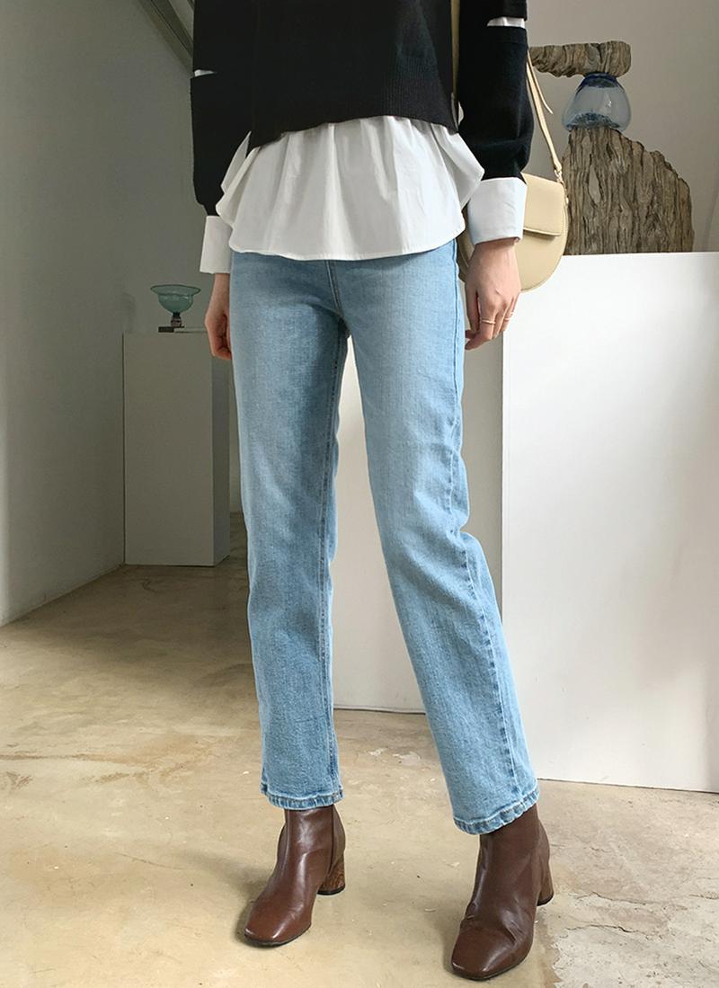 ライトブルーデニムパンツ・全1色
