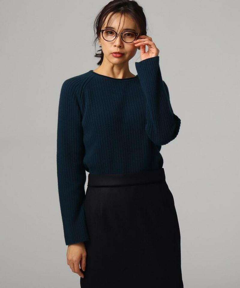 ウールリブニットプルオーバー