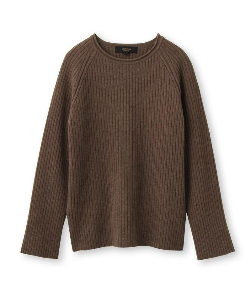 ウールリブニットプルオーバー