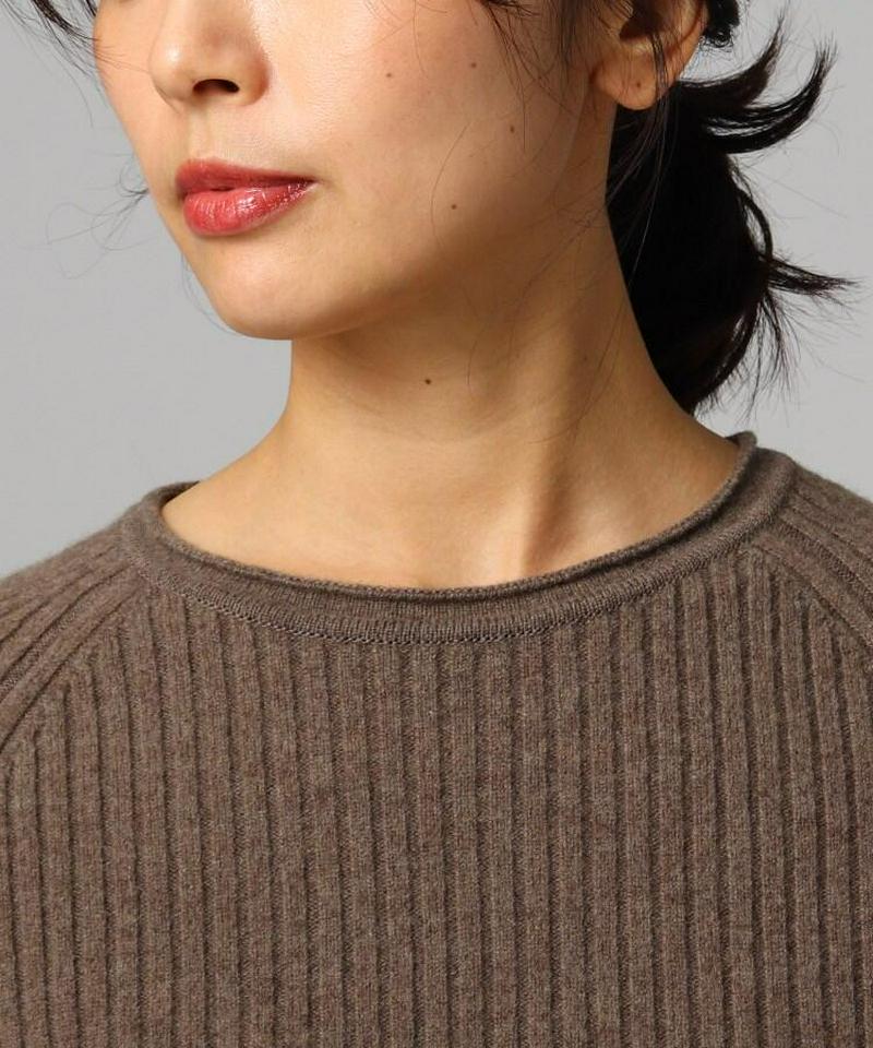 ウールリブニットプルオーバー