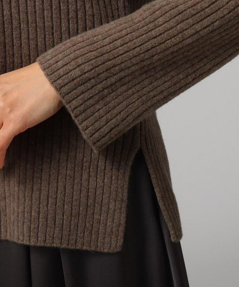 ウールリブニットプルオーバー