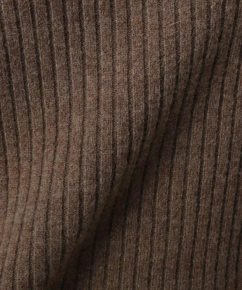 ウールリブニットプルオーバー