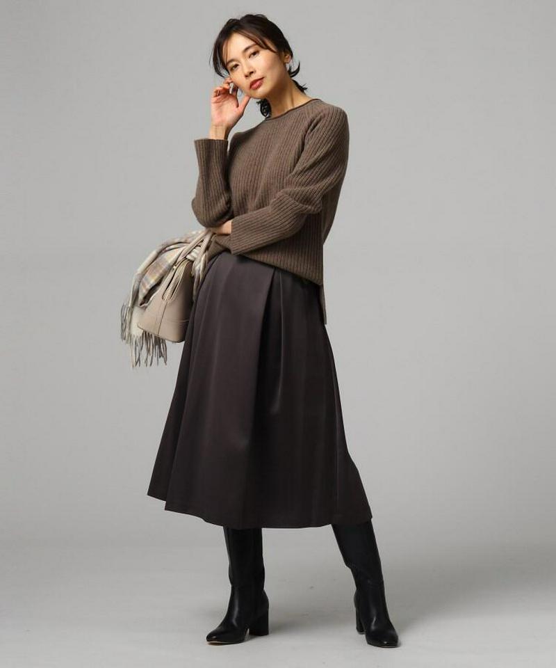 ウールリブニットプルオーバー