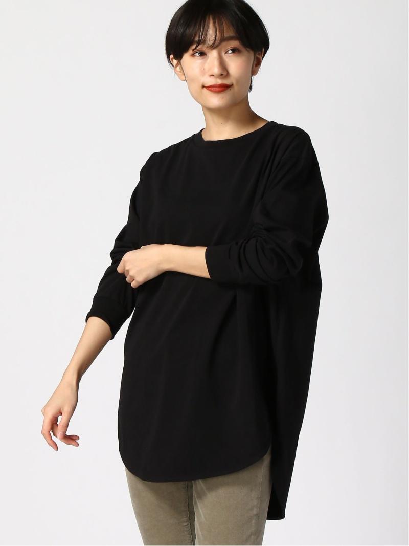 (W)プレミアムコットン ラウンドヘム L/Tee