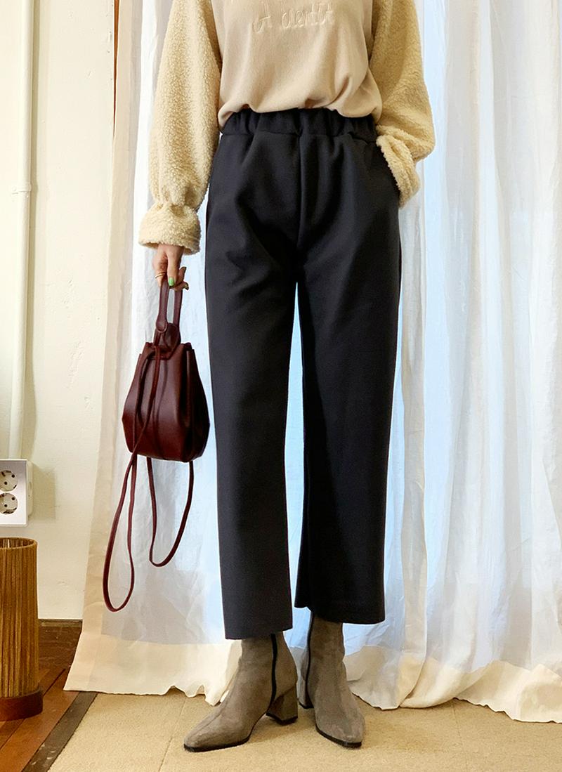起毛ウエストゴムパンツ・全4色