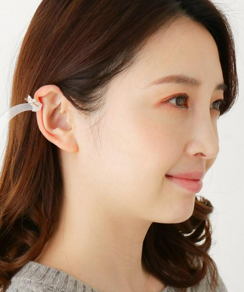 キュービックハートイヤーカフ