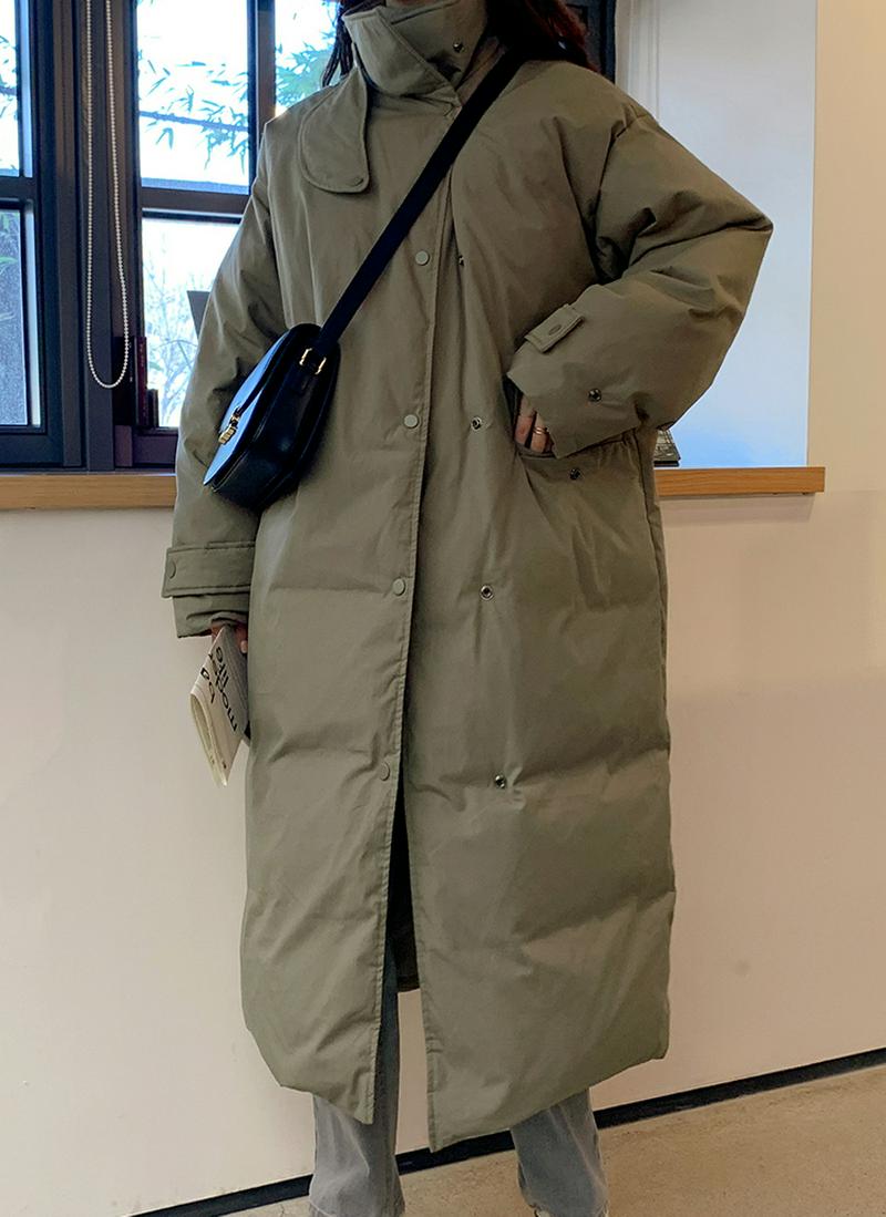 ハイネックダウンロングジャケット