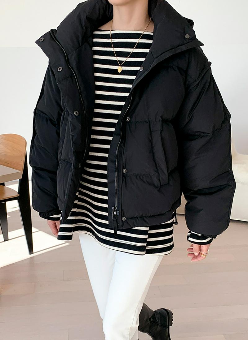 フード付中綿ジャケット