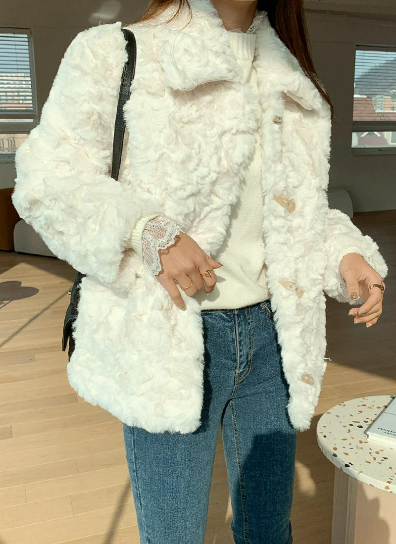 フェイクミンクファージャケット