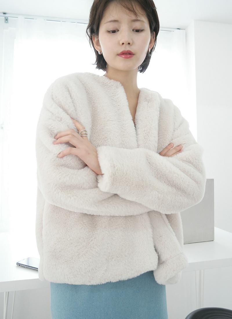 ワンホックフェイクファージャケット