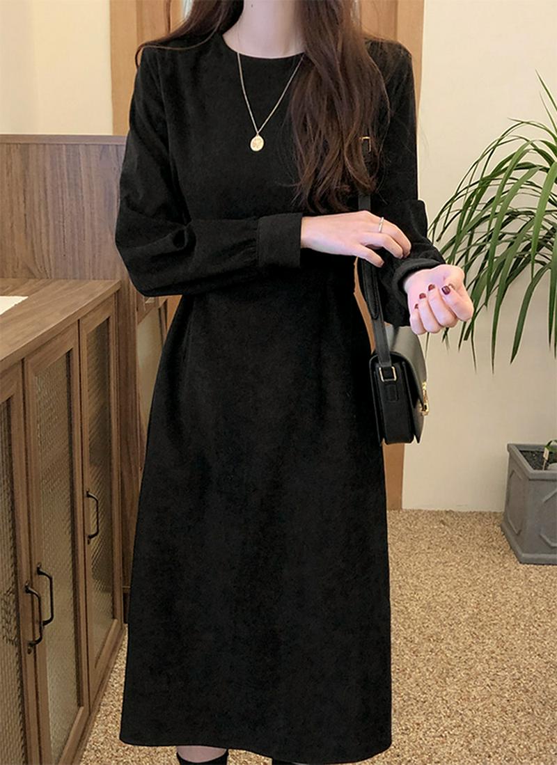 ウエストリボンワンピース