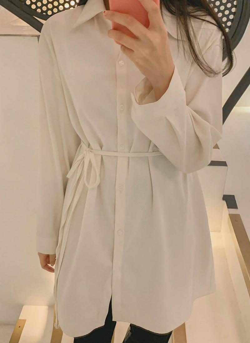 シャツミニワンピース