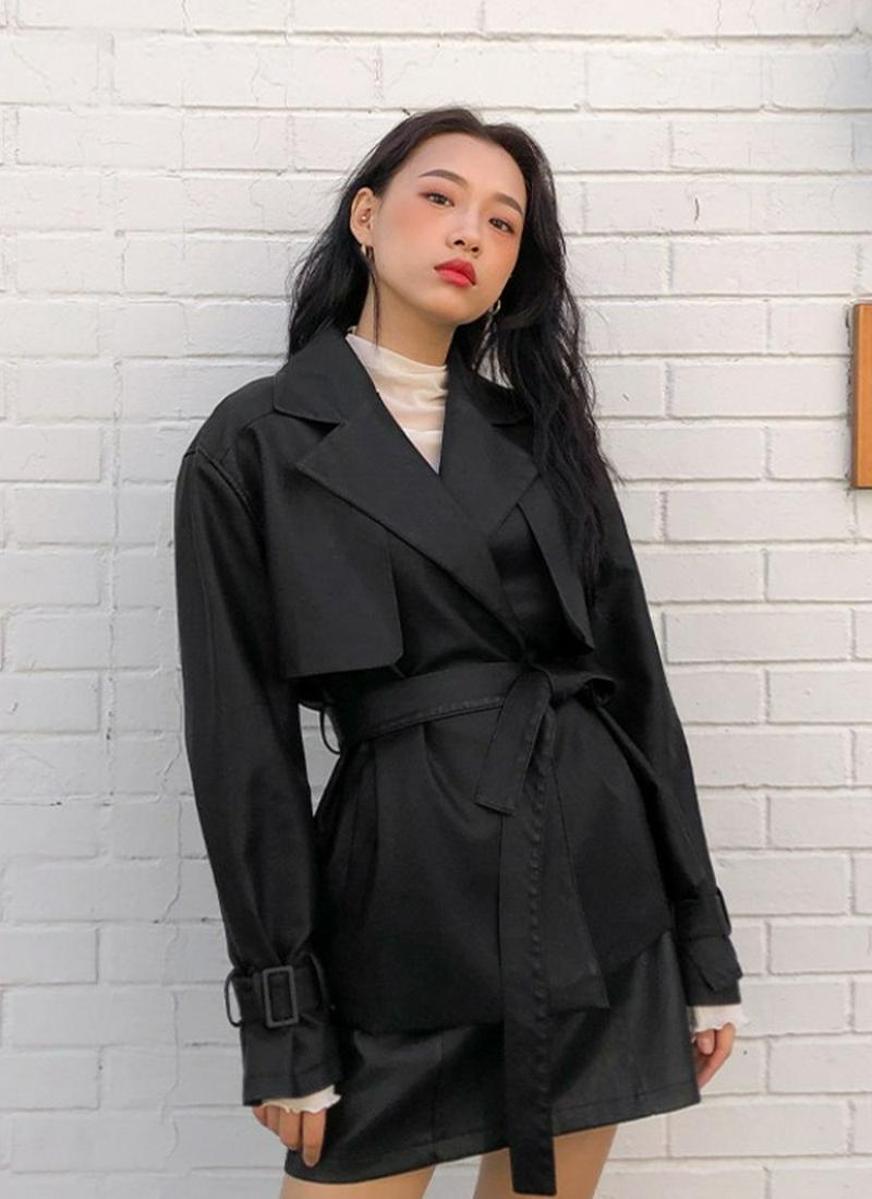 フェイクレザーミディアムジャケット