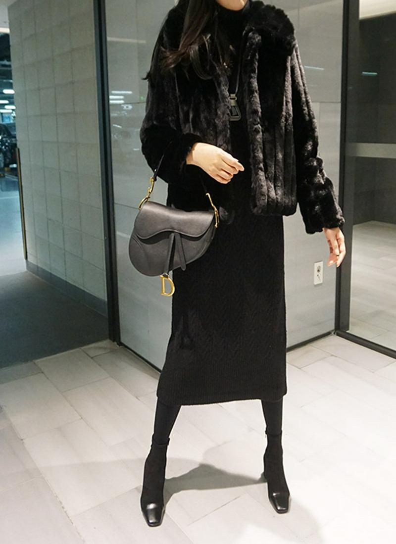 ワイドカラーエコファージャケット(ブラック)