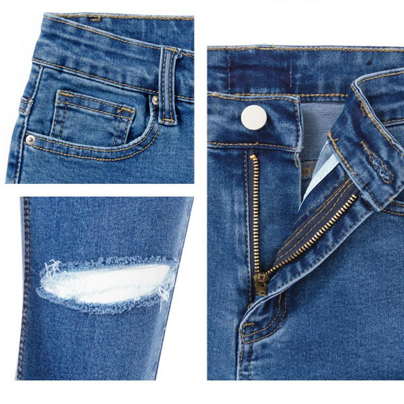 [ヒップカット加工スキニーデニムストレッチ]【S~L】1031
