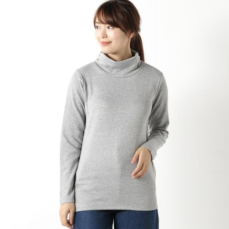 ストレッチ裏起毛無地クシュＴシャツ