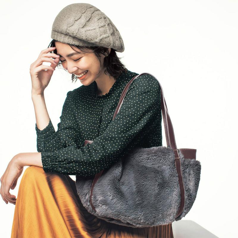 【ＳＴＹＬＥ　ＳＮＡＰ掲載】カットソー裏地付きフリル衿ブラウス【Ｓ～３Ｌ】