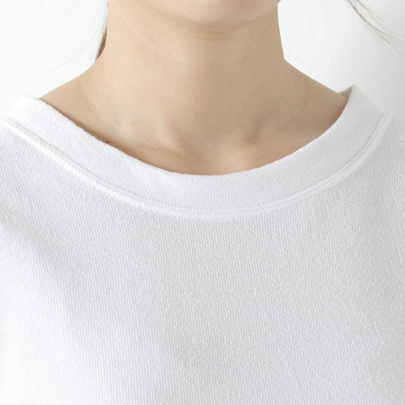 ミニ裏毛袖レース切替半袖Ｔシャツ【Ｍ～３Ｌ】