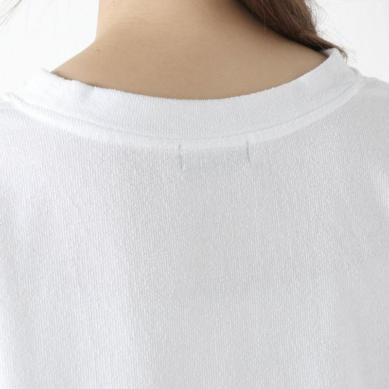 ミニ裏毛袖レース切替半袖Ｔシャツ【Ｍ～３Ｌ】