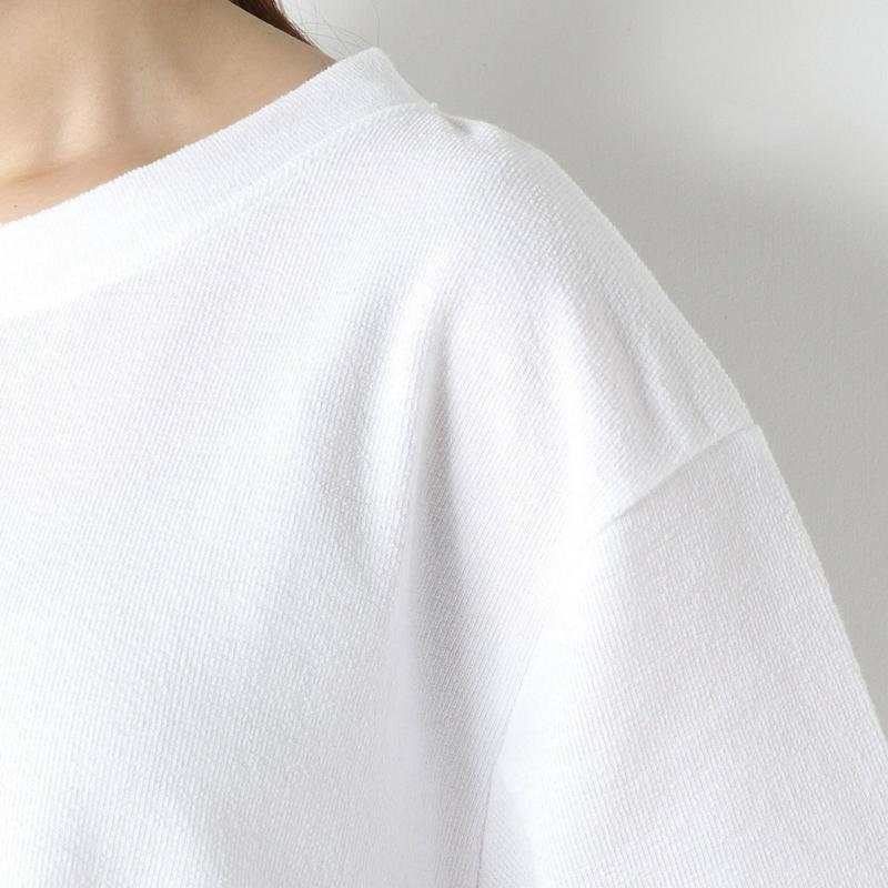ミニ裏毛袖レース切替半袖Ｔシャツ【Ｍ～３Ｌ】