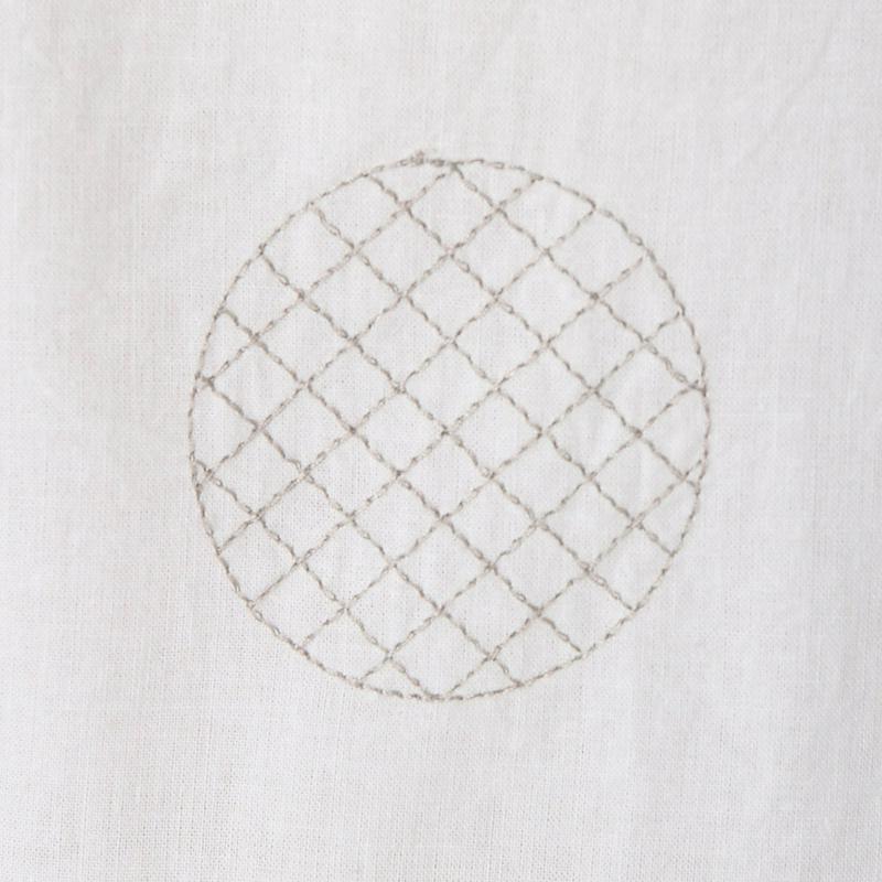刺繍使いドロップショルダーワンピース