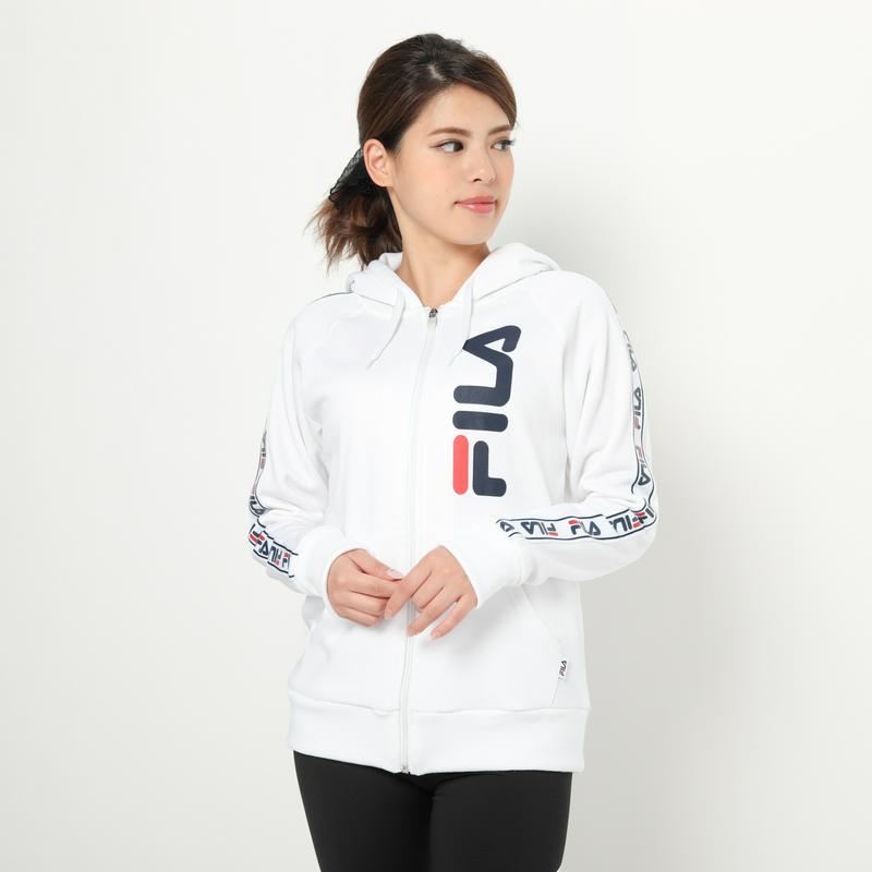 レディース　裏起毛ジャージパーカジャケット（フィラ/FILA）