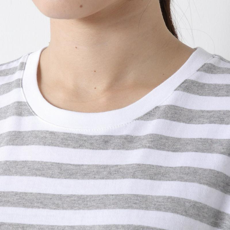５部袖ボーダーＴシャツ【汗染み防止＆抗菌防臭】