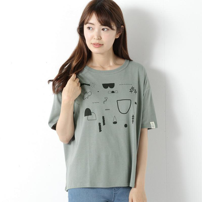 選べる１０柄展開◎ＵＶ・ＤＲＹ加工綿混ワイドＴシャツ
