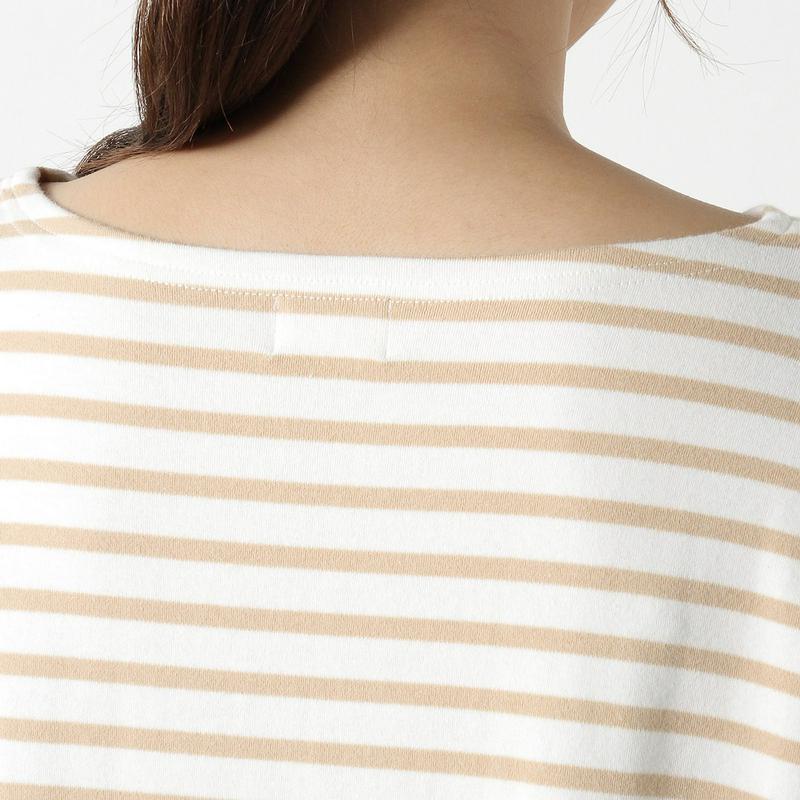 もちもちボーダー長袖Ｔシャツチュニック