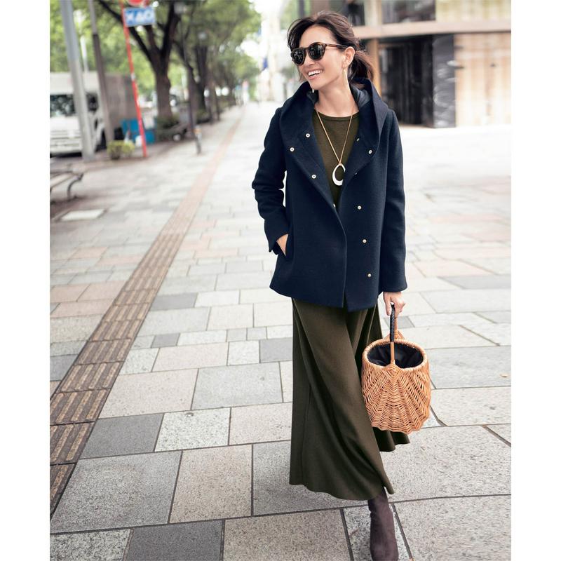 【ＳＴＹＬＥ　ＳＮＡＰ掲載】ニットフレアスカート