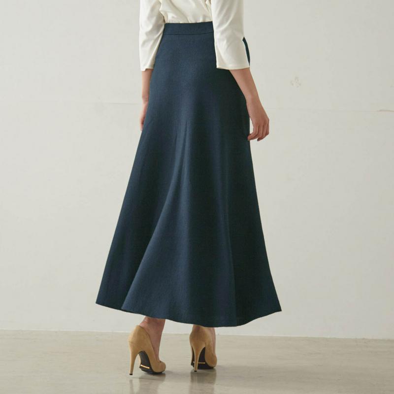【ＳＴＹＬＥ　ＳＮＡＰ掲載】ニットフレアスカート