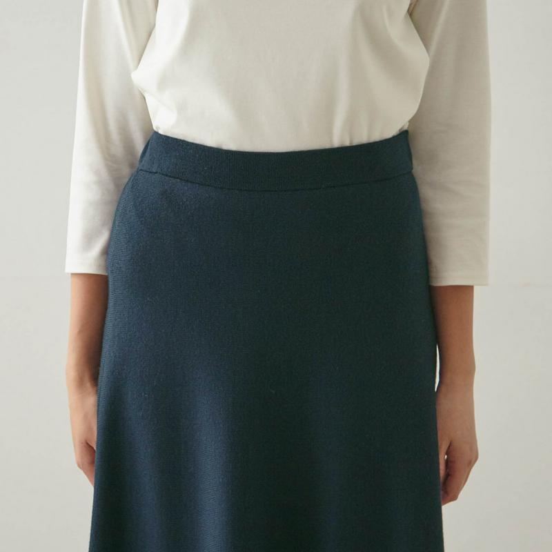 【ＳＴＹＬＥ　ＳＮＡＰ掲載】ニットフレアスカート