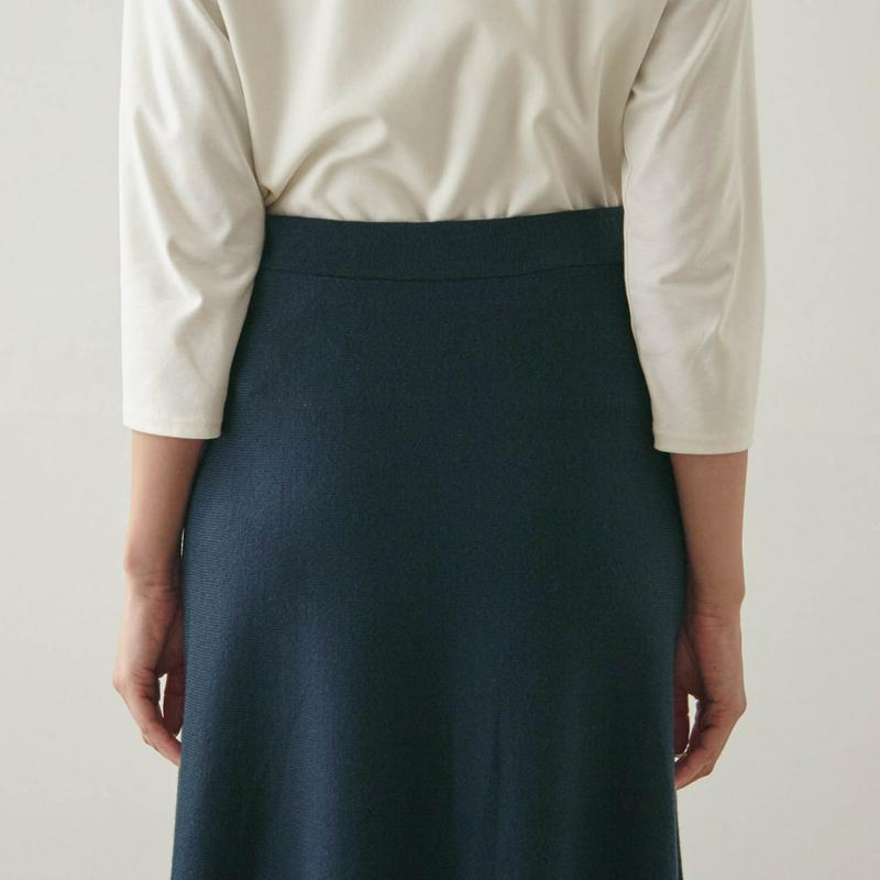 【ＳＴＹＬＥ　ＳＮＡＰ掲載】ニットフレアスカート