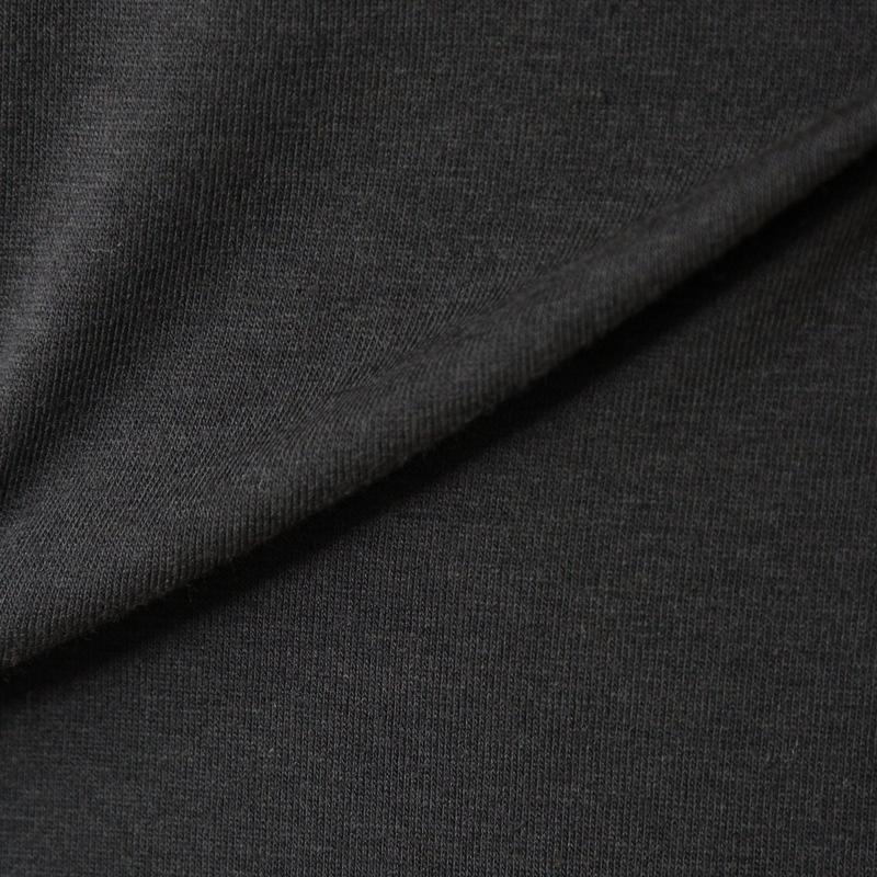 綿混素材のゆったりワイドチュニックＴシャツ