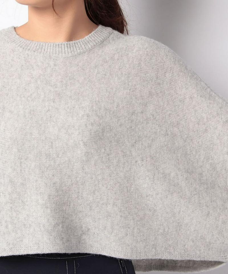 ウールカシミヤクロップドプルオーバー