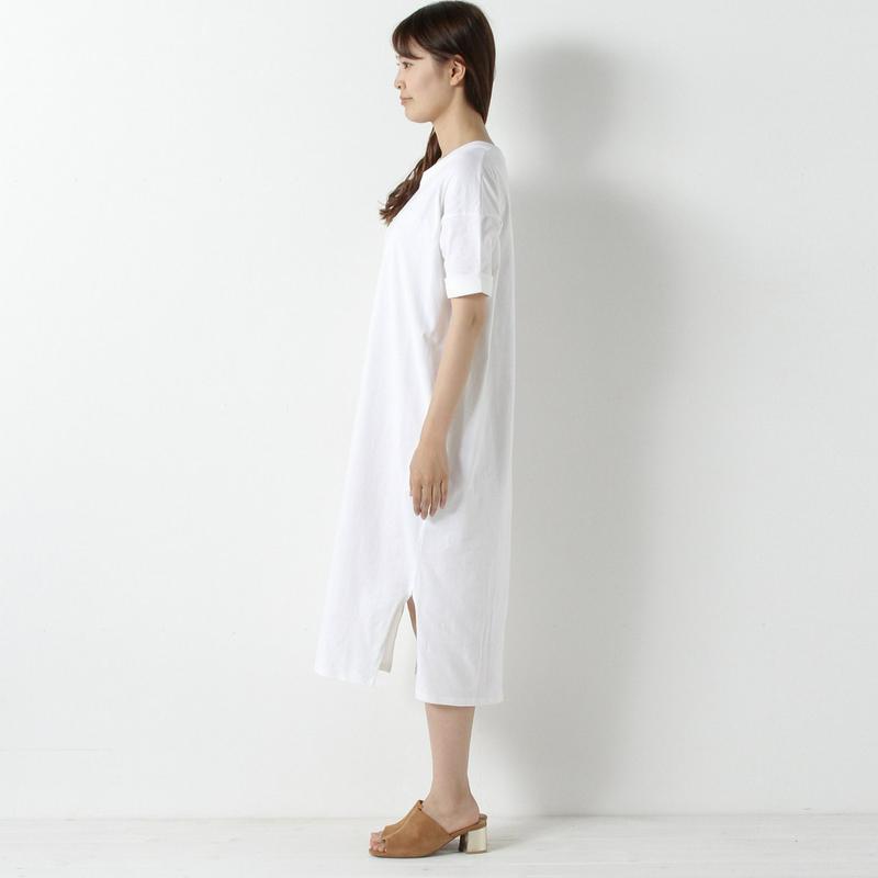 【３／２５（水）で販売終了】ポケット付きロング丈Ｔシャツワンピース