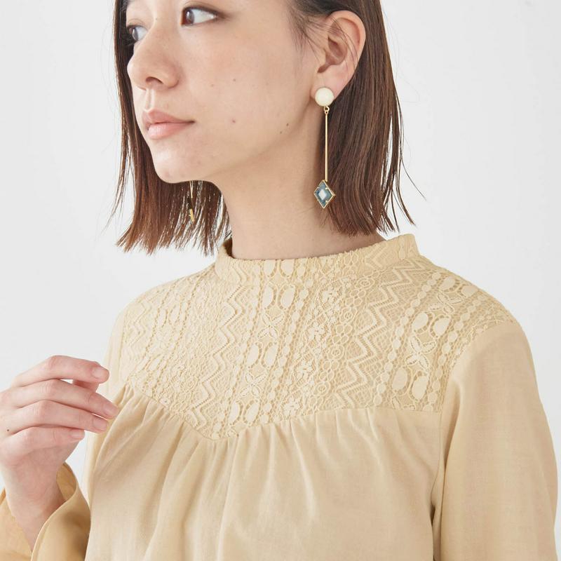 レース切替えブラウス【パーソナルカラー／ＳＰＲＩＮＧ】