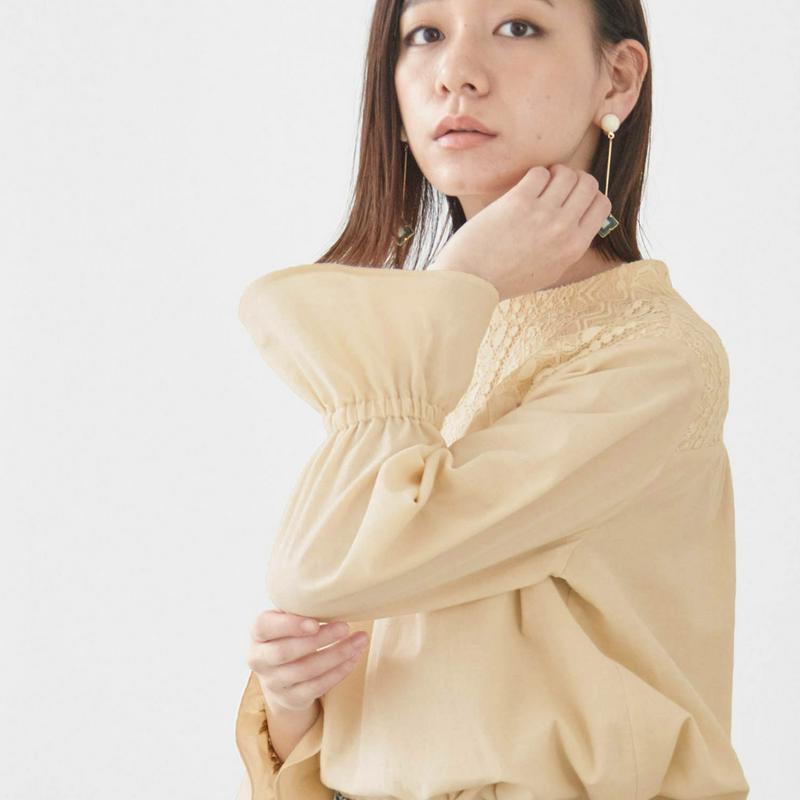 レース切替えブラウス【パーソナルカラー／ＳＰＲＩＮＧ】