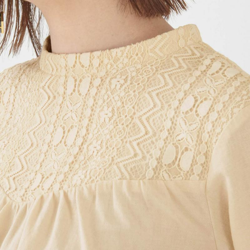 レース切替えブラウス【パーソナルカラー／ＳＰＲＩＮＧ】