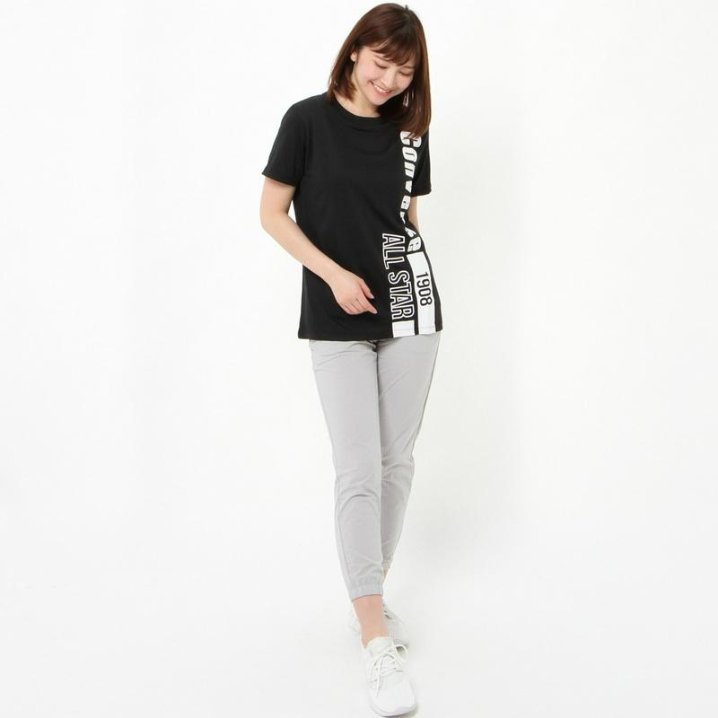 レディース　綿タッチプリント半袖Ｔシャツ【吸汗速乾・ＵＶケア】